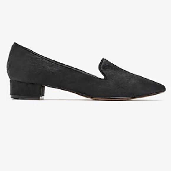 Express calf hair block heel loafers - Picture 1 of 7